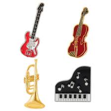 WINOMO 4pcs Music Note Breastpin Music Series Alloy Hat Ornament for Celebrations - Walmart.com