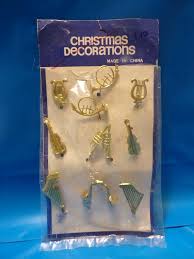 Vintage small Band Instruments Christmas Ornaments ...