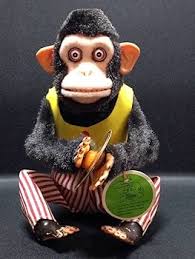 Amazon.co.jp: Dead Stock MUSICAL JOLLY CHIMP Naughty Susie Toyodaya Cymbal Monkey Doll Box with Tag dead stock : Toys & Games