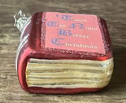 Inge Glas Glass Ornament Storybook Twas the Night Before Christmas Collection | eBay