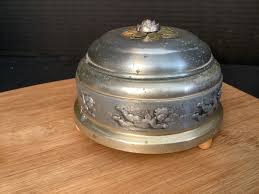 Vintage Working Vanity Powder Puff Music Box w/Lid Cody ...
