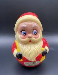 Vintage 1970s Kiddie Products Inc. Avon, Mass Musical Weeble Wobble Santa Clause | eBay