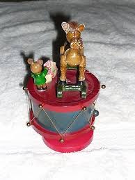 Beautiful Vintage Christmas Horse Rotating Musical with Drum | eBay