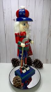 Vintage Holiday Christmas Wooden Golfer Nutcracker, Aprox ...