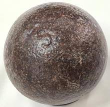 Sold at Auction: Napoleonic Wars era French 8 pounder cannon ball – Battle of Waterloo relic