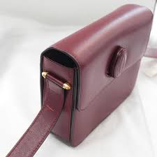 storage Cartier Mast Shoulder Bag Bordeaux Tagged Turn Lock ...