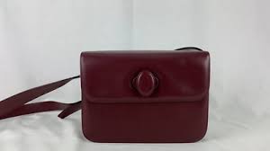 Cartier must de Cartier Bordeaux Shoulder Bag - 01355 | eBay