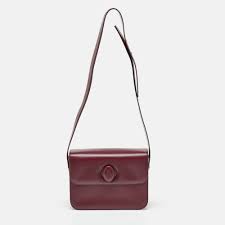 Cartier Burgundy Leather Must de Cartier Flap Shoulder Bag ...