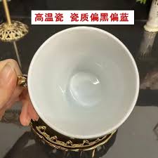 Court style coffee cup set tea set gold-plated ceramics ...