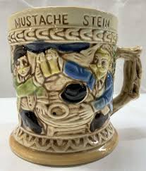 Sold at Auction: Vintage Ceramic Deer Mustache Mug / Stein JAPAN