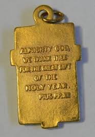 Pendant medal Jesus Christ crown of thorns Holy Year Rome ...