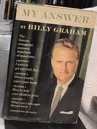 My Answer by Billy Graham: Fine Hardcover (1960) | The Good ...