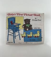 Vintage 1979 Baby's First Cloth Book BABY'S FIRST PICTURE ...