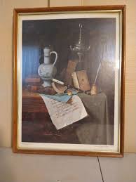 Framed William M. Harnett (1848-1892) My Gems Art Print Wall ...