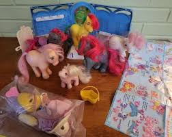 Vintage G1 My Little Pony LOT Ponies Figures Parlor ...