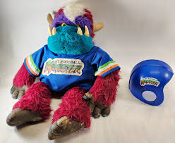 Vintage My Pet Football Monster 1986 AMTOY RARE Plush Toy ...