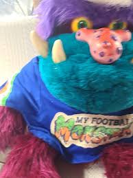 VINTAGE PLUSH MY PET FOOTBALL MONSTER STUFFED TOY 1986 AMTOY ...