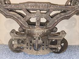 Antique Clover Leaf Unloader Hay Trolley Carrier Cast Iron ...