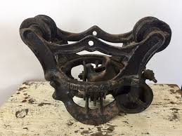 Vintage LOUDEN IRON HAY Trolley, Barn Hay Pulley, Trolley ...