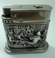 VINTAGE LIGHTER 1960s MYLFLAM SILVER Plated GAS GERMANY CIGARETTE RARE ART DECO | eBay