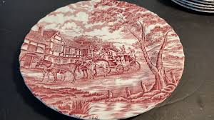 VTG Myott Royal Mail Red Staffordshire England 1 Dinner 8 ...