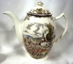 Johnson Bros. FRIENDLY VILLAGE 8 3/4" COFFEE POT Made in ...