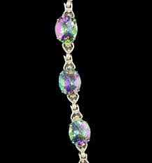41 Carat Mystic Topaz Sterling Silver Bracelet - Etsy