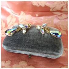 GLAMOROUS Rhinestone Glass Drop Earrings,Swarovski Crystals ...