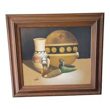 Late 20th Century Myoung Mario Jung Sand Painting, Framed ...
