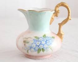 PITCHER, Artist Signed, Hand-painted, Porcelain Pitcher ...