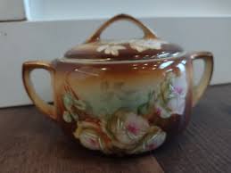 Antique MZ Austria Teapot Creamer Sugar Bowl Set Painted ...