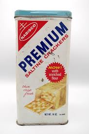 Vintage 1969 Nabisco Premium Saltine Crackers Tin Made in ...