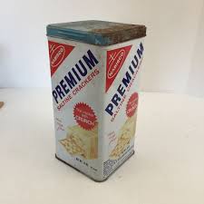 Vintage 1969 Nabisco Premium Saltine Crackers Tin MADE IN USA - Midcentury Tin | eBay