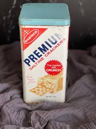 Vintage Nabisco Premium Saltine Cracker Tin Canister 1969 ...