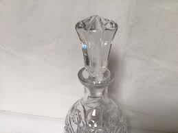 QQ83 Vintage Hand Cut Beautiful Crystal Decanter With Lid ...