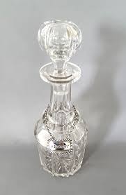 Early Victorian Sherry Decanter With Silver Label