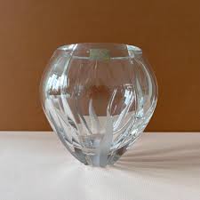 Vintage Postmodern 1980s MIKASA Flame D'amore Clear Lead ...