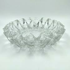 Vintage KIG Clear Glass Ashtray 8" Round Great for Cigars or ...