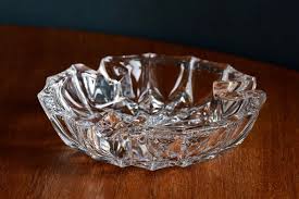 Large, Heavy Vintage Crystal Ashtray, 70s, Made in Germany ...