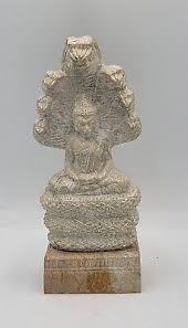 Chinese Naga Buddha Carved Statue Art Sculpture Soapstone ...