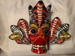 Vintage Hand Carved Devil, Snake, Medusa Mask | eBay