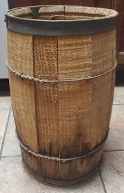 Vtg Antique Wood slat NAIL BARREL KEG 17x10 Country Store FARMHOUSE Primitive | eBay