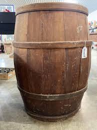 Sold at Auction: OLD WOODEN BARREL