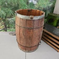 Old Wood Nail Keg With Steel Bands With Added Metal Side Handles Rustic Home Decor #3993 - Etsy