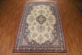 Excellent Vintage Ivory Bidjar Area Rug Wool Hand-knotted ...