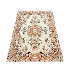 Hand-Knotted Oriental Rug in Silk | Chairish
