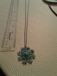 Vintage Retro Turquoise BLUE design 12in pendant necklace | eBay