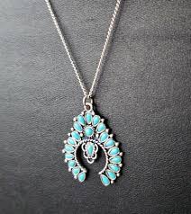 Vintage Sancrest Squash Blossom Pendant Necklace - Etsy