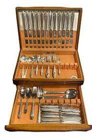 Community Silver Plate Flatware Set 26 W Case