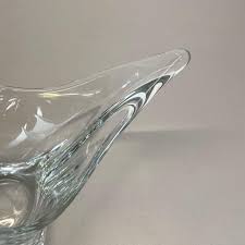 Floral Glass Lucid Bowl, Italy, 1970s | Chairish
